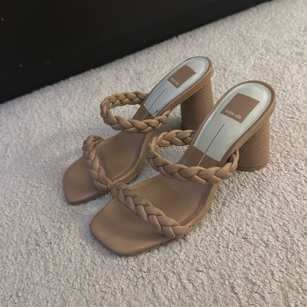 Dolce Vita Brown Braided Heels